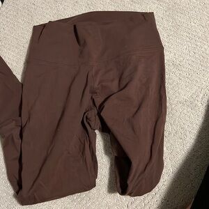 TNA brown cotton leggings